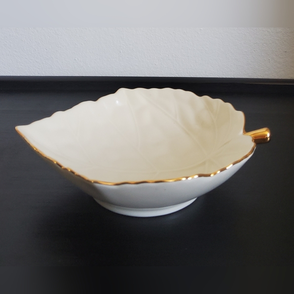 Vintage Lenox Porcelain Leaf Dish - Picture 3 of 6